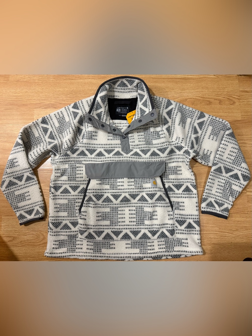 Carhartt Relaxed Fleece 1/4 Button Pullover - Womens XL - NWT